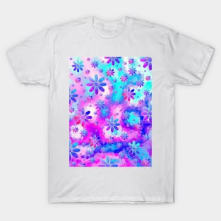 FLOWERS Blooming Abstract Floral - Flowers Art T-Shirt